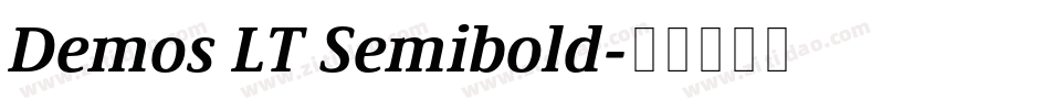 Demos LT Semibold字体转换